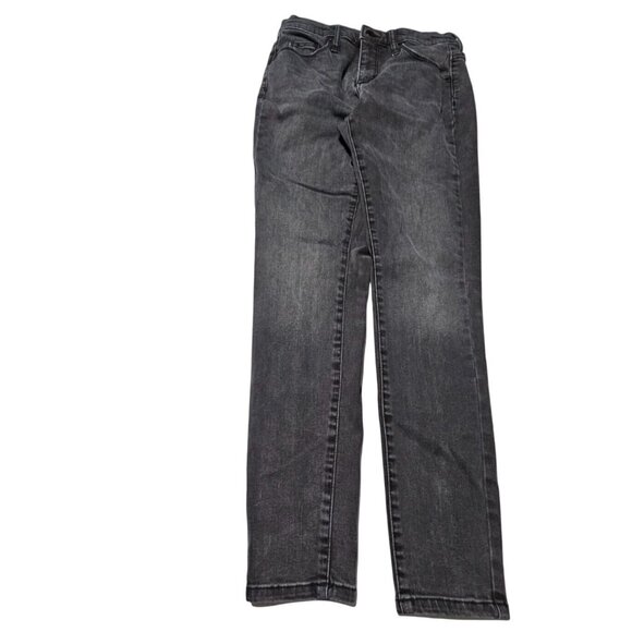 Universal Thread Jeans Womens Size 4 Skinny Mid Rise Black Denim Pants - Picture 2 of 5